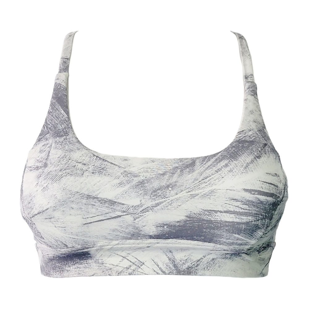Lululemon Train Times Bra Size 10 Breeze By White Light Cast﻿ W2AN6S